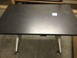 Black adjustable table